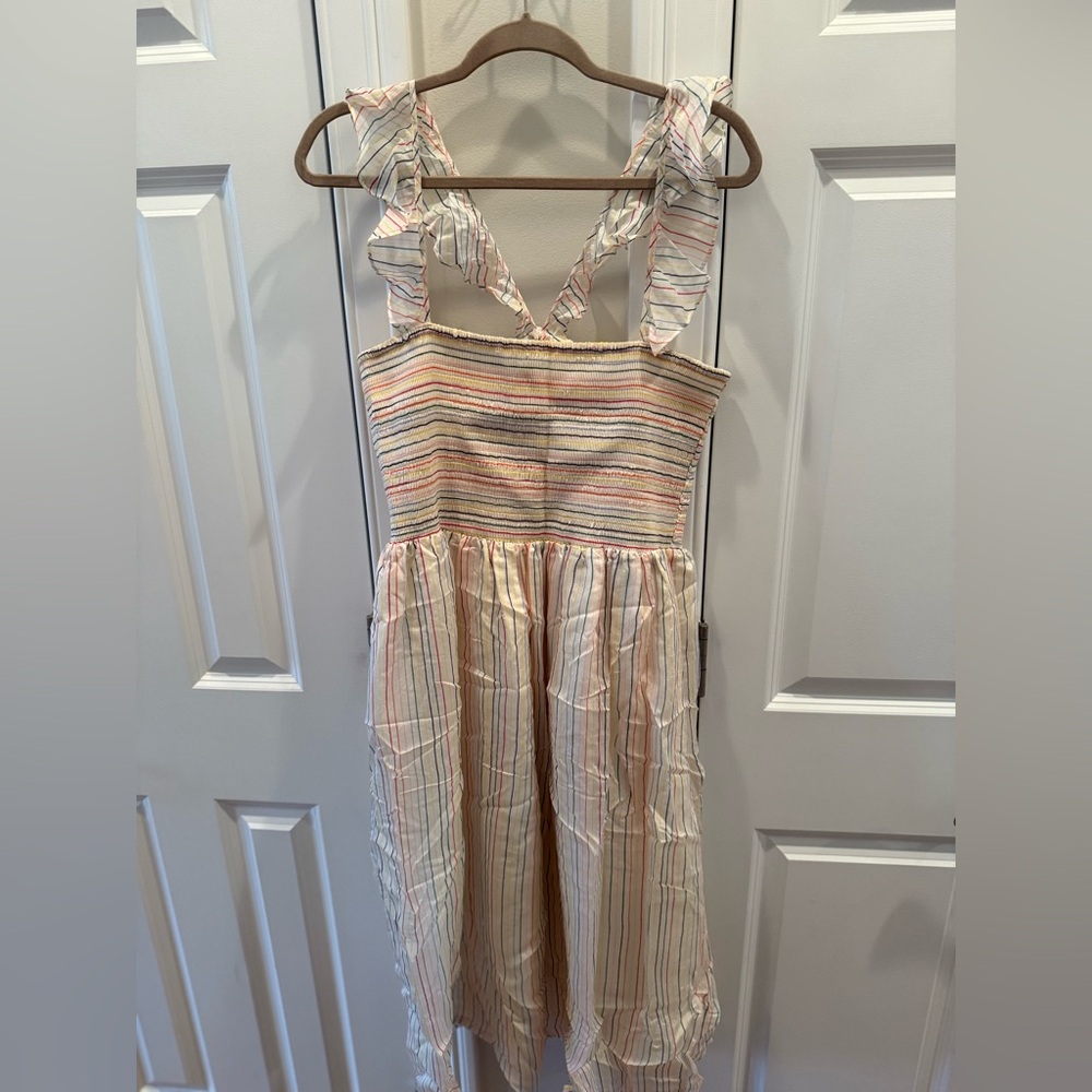 Madewell Multicolor Striped Midi Dress